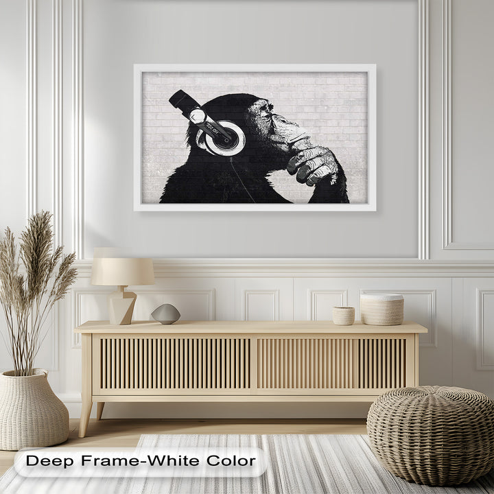 Contemplative Chimp – Banksy Oil Painting