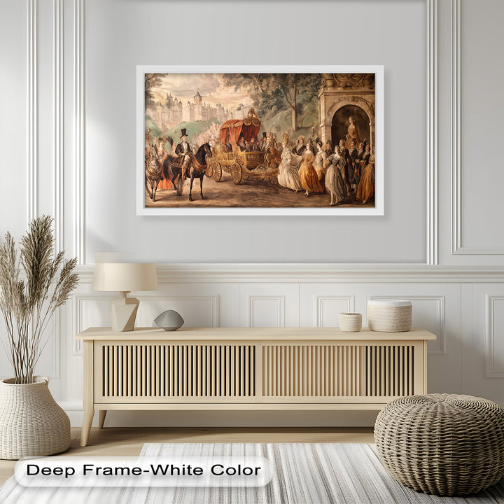 Royal Carriage Procession – Grand Baroque Parade Oil Painting