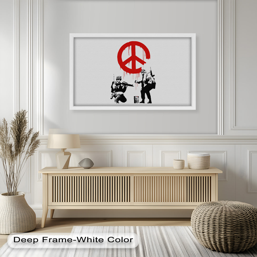 Peace Spray – Banksy Oil Painting