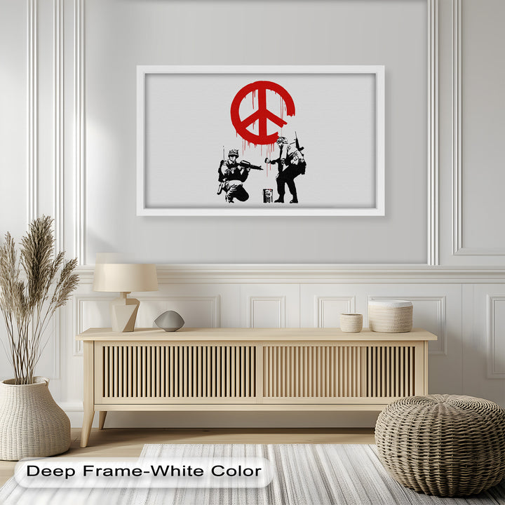 Peace Spray – Banksy Oil Painting