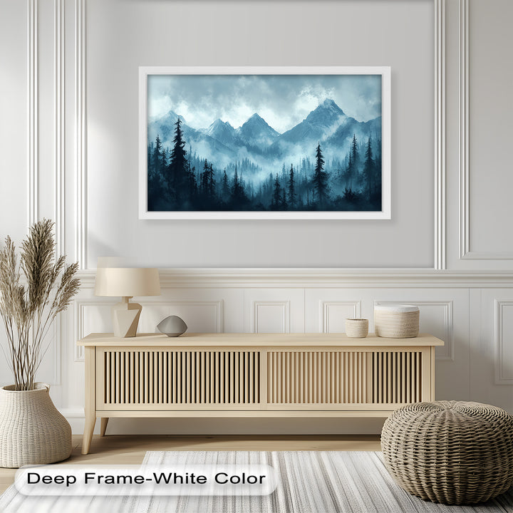 Misty Mountain Pines – Landscape Oil Paintings