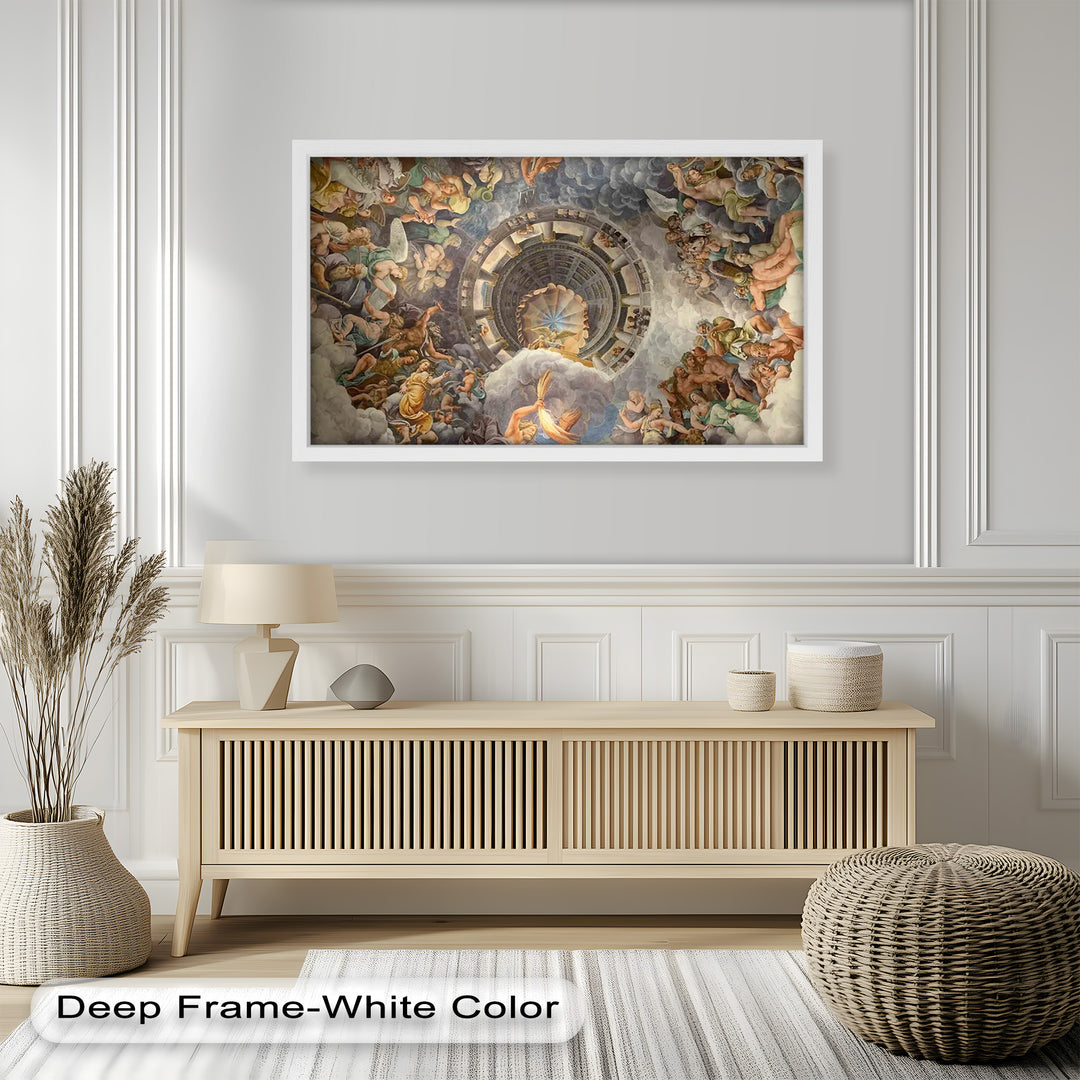 Assumption of the Virgin by Correggio – Renaissance Ceiling Oil Painting