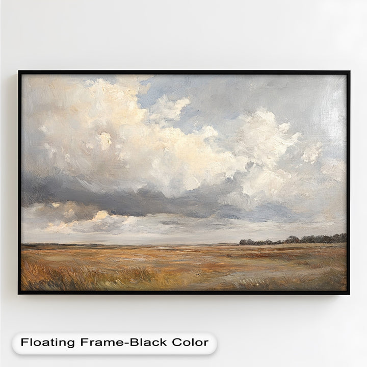 Prairie Horizon – Vintage Oil Painting