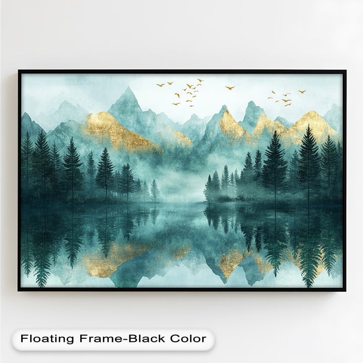 Mist Mountains – Forest Oil Painting