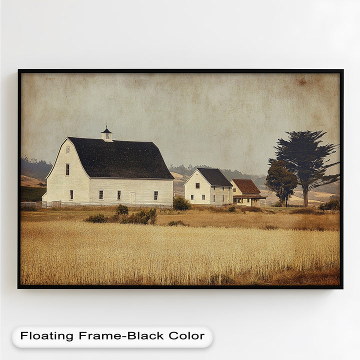 Farmhouse Landscape – Vintage Country Barn Oil Paintings