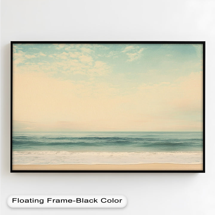 Calm Ocean Oil Paintings – Coastal Beach Wall Art