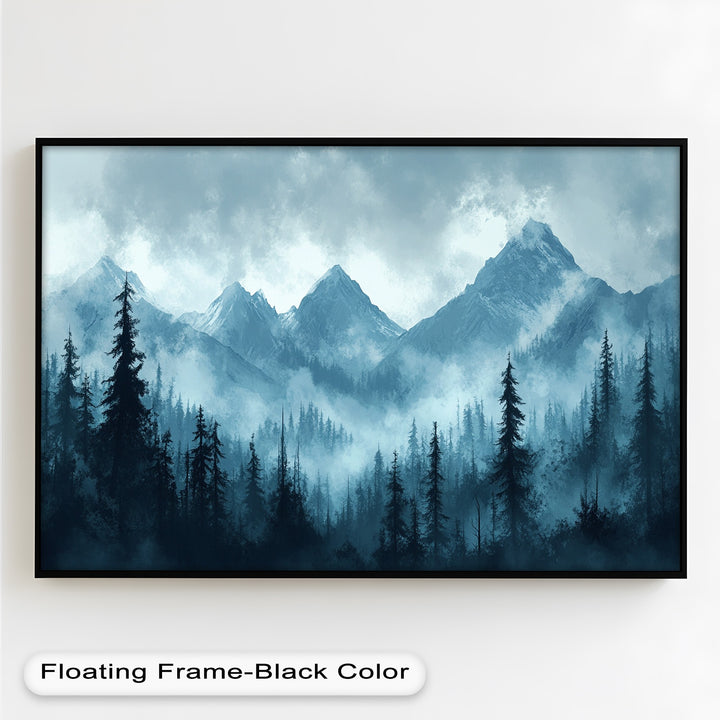 Misty Mountain Pines – Landscape Oil Paintings