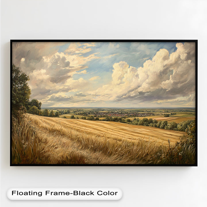 Golden Harvest View – Landscape Oil Paintings