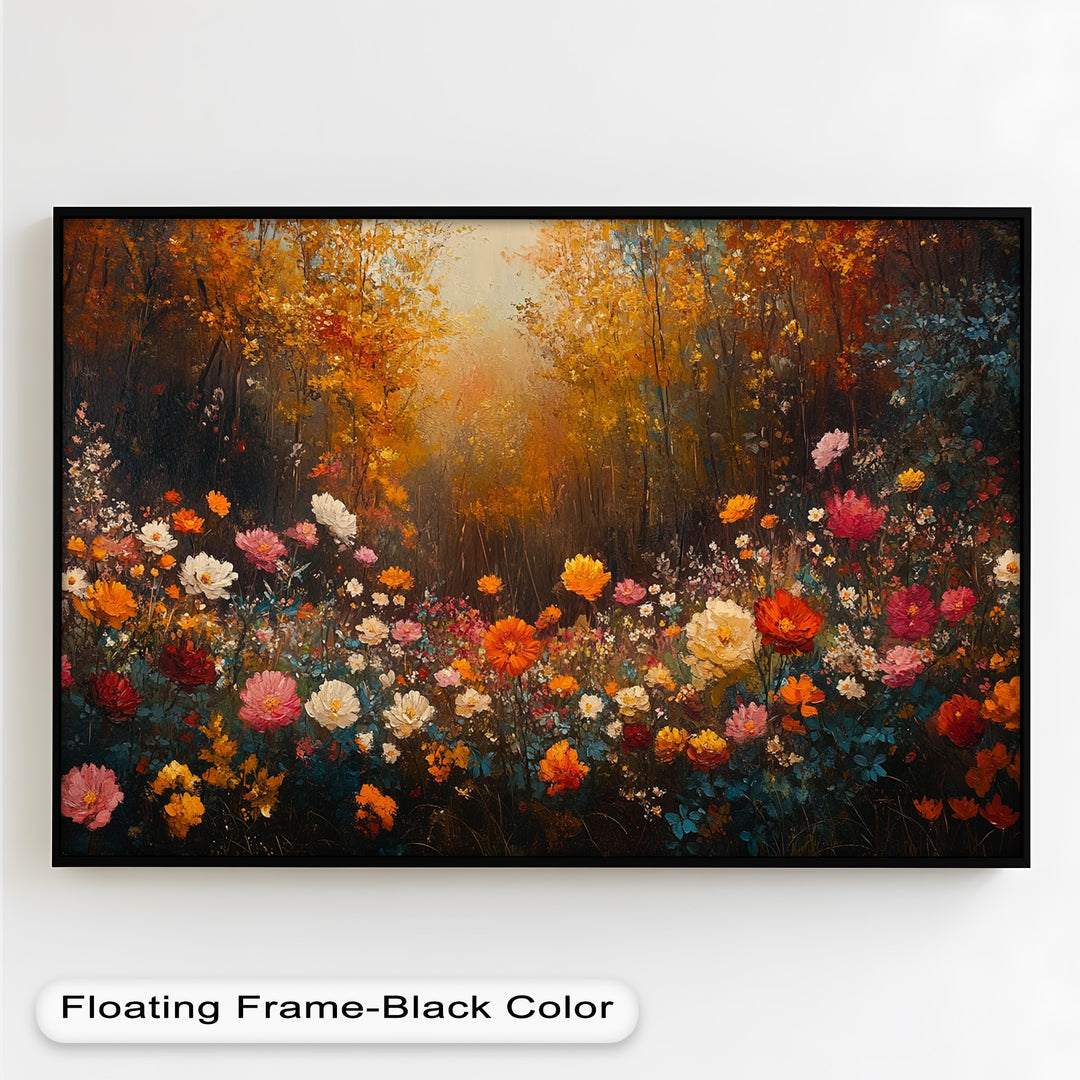 Autumn Floral Meadow – Colorful Nature Oil Paintings