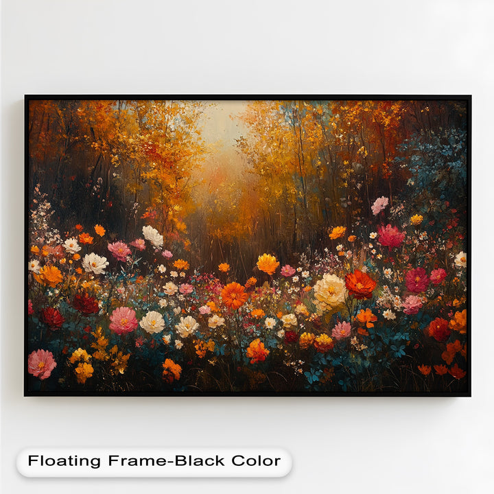 Autumn Floral Meadow – Colorful Nature Oil Paintings