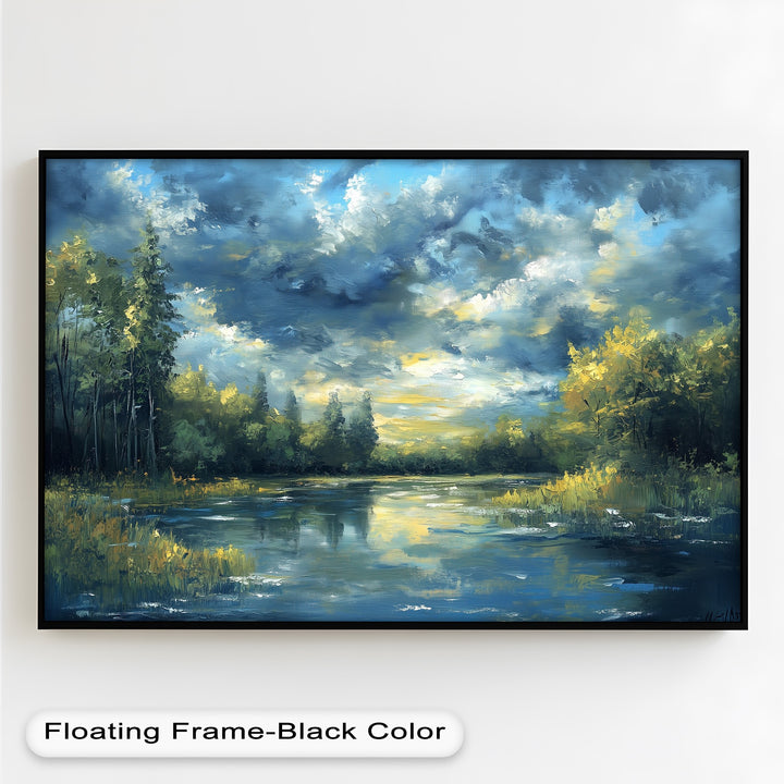 Forest River – Nature Oil Painting