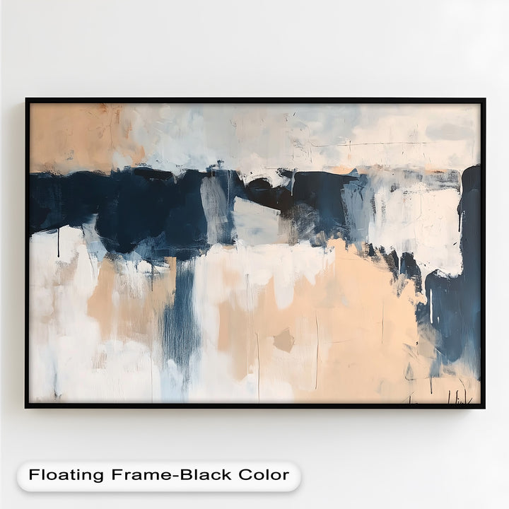 Desert Horizon – Minimalist Abstract Oil Painting