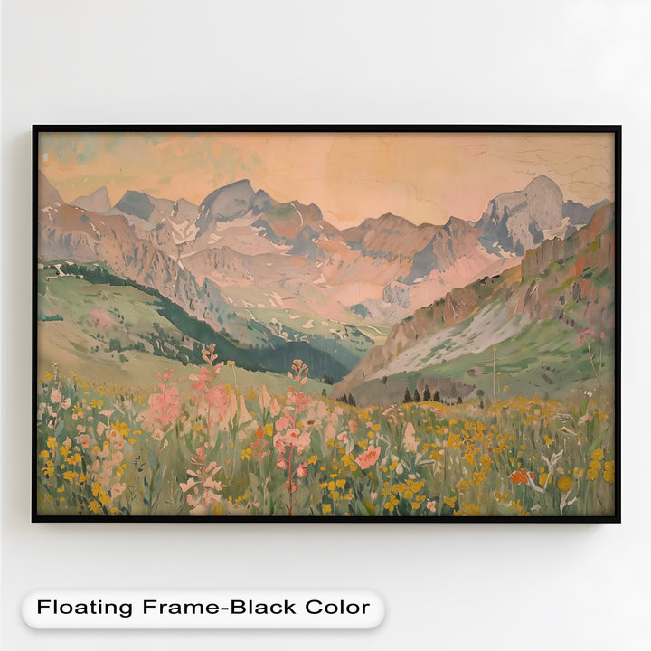 Wildflower Mountain – Serene Landscape Oil Painting
