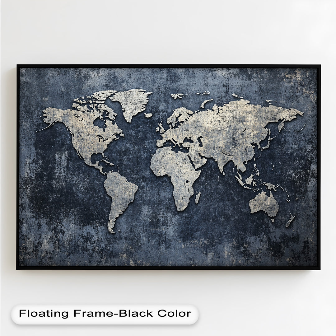 World Map – Modern Oil Paintings