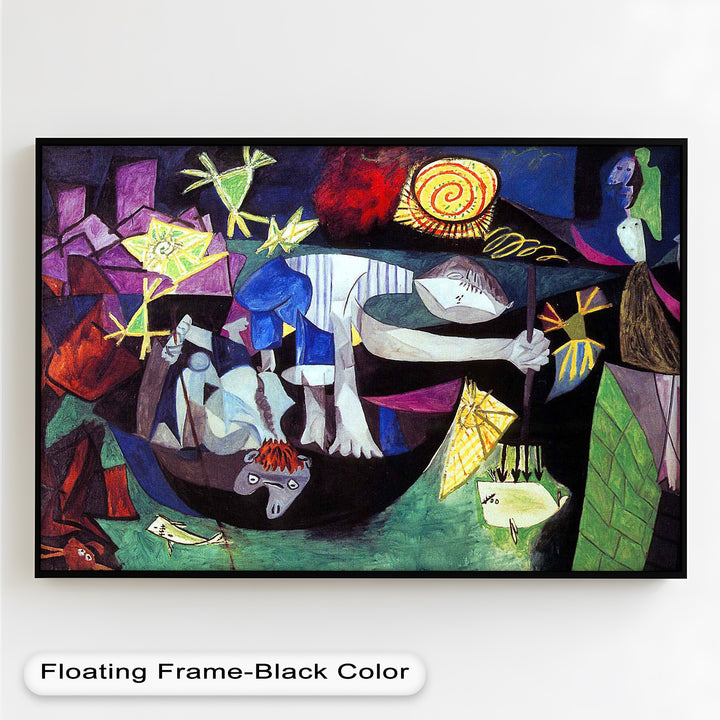 Night of the Spirals – Symbolic Surrealist Picasso Oil Painting