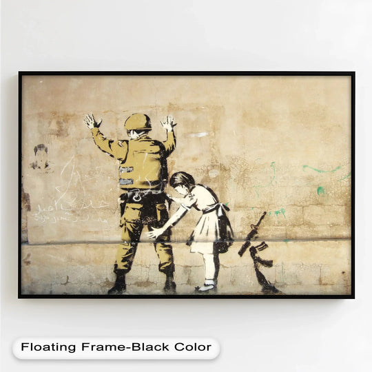 Crafted with meticulous detail, this framed oil painting art prints showcases 'Innocence in Control' with remarkable color depth, creating a striking piece of fine art home decor.