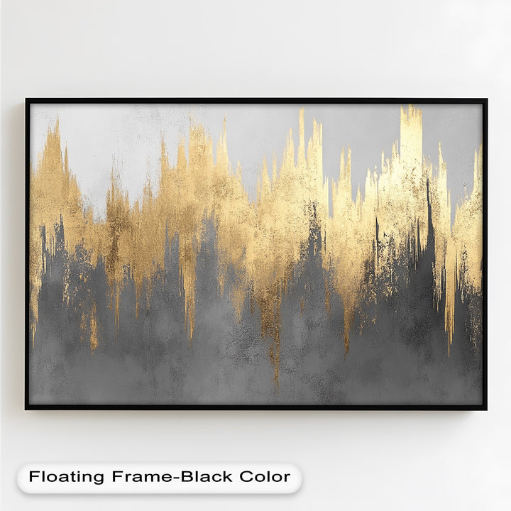 Golden Lighting – Modern Abstract Oil Painting