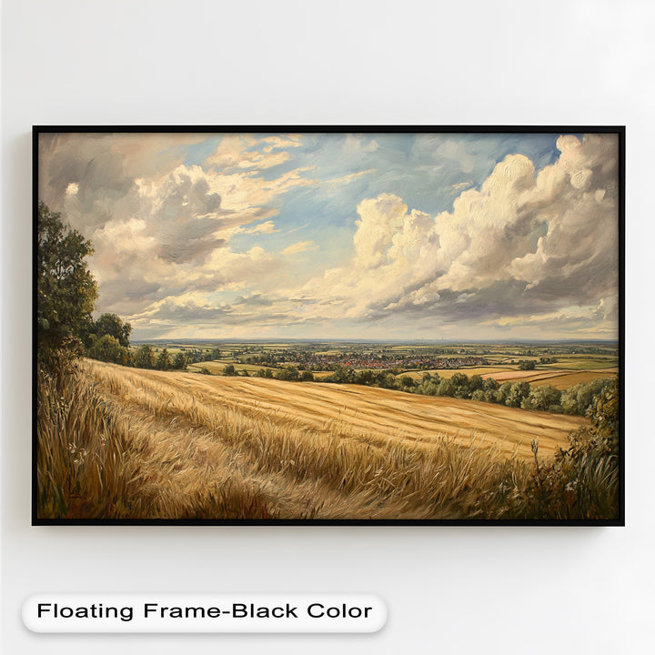 Golden Harvest View – Landscape Oil Paintings