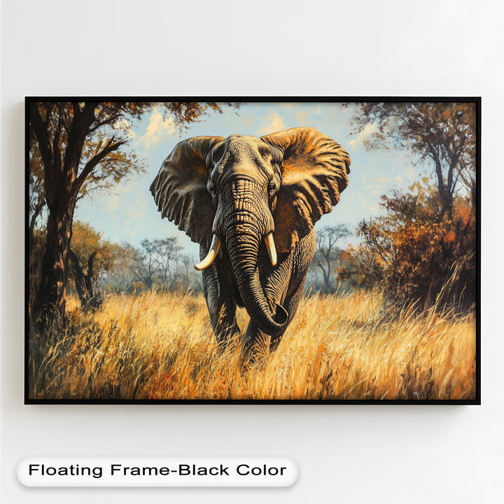 Guardian of the Wild – Elephant Oil Painting