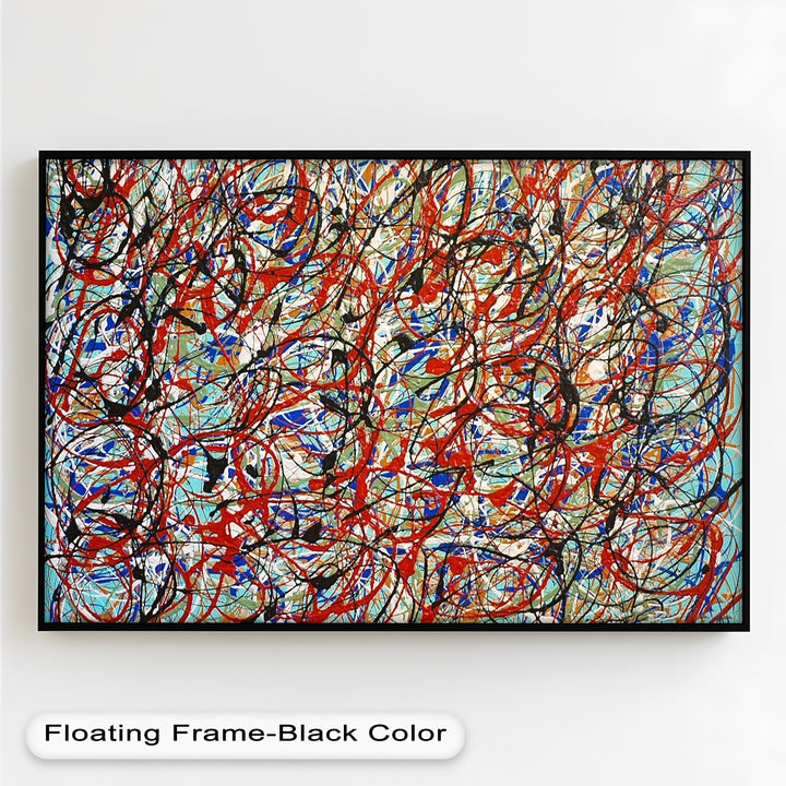 Energetic Abstract Expressionist Wall Art – Modern Oil Painting