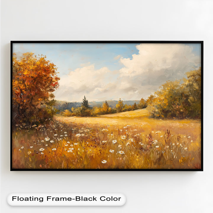 Autumnal Landscape – Tranquil Fall Scene in Oil Paintings
