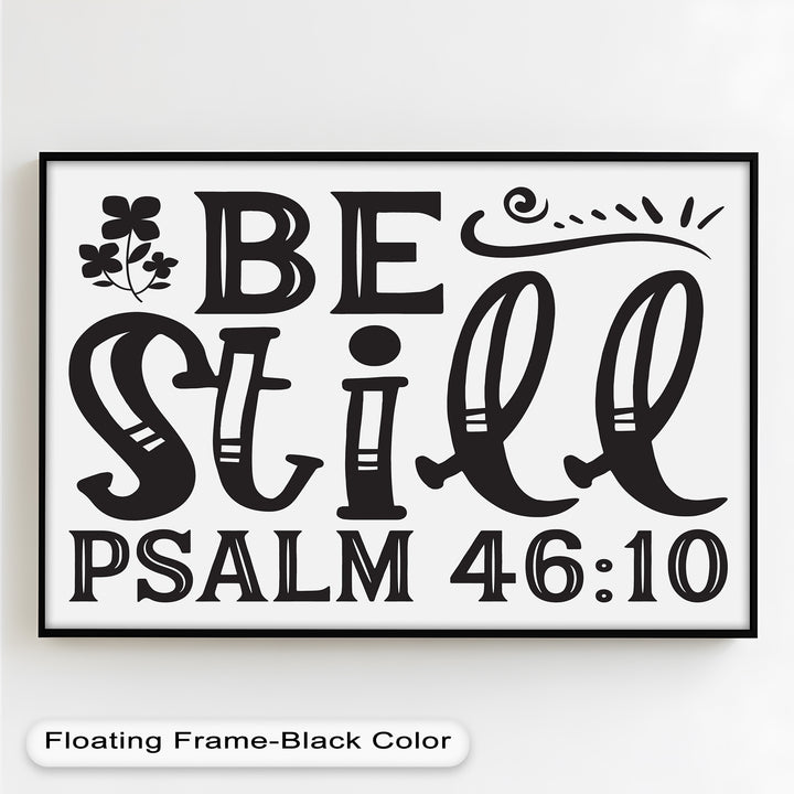 Sei still – Psalm 46:10 Bibel Bibel Ölgemälde