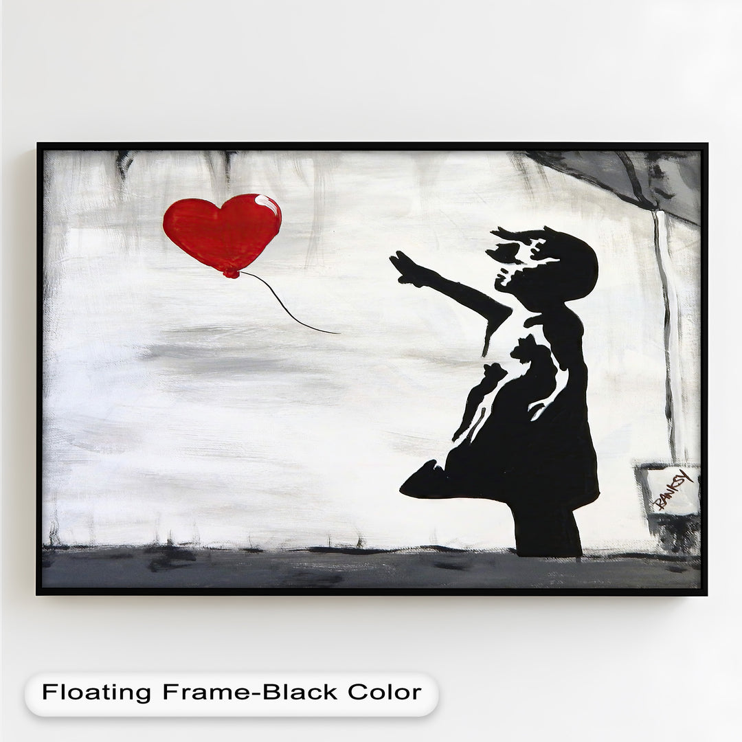 Girl with Heart Balloon – Banksy Oil Painting