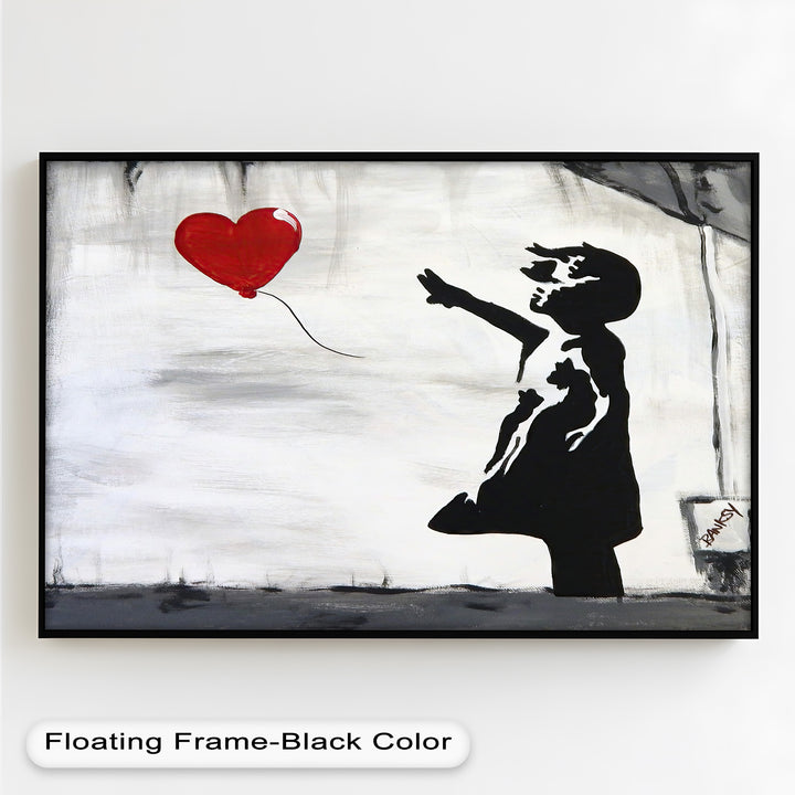 Girl with Heart Balloon – Banksy Oil Painting