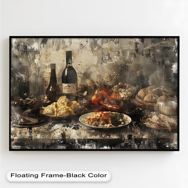 Rustic Feast – Vintage Culinary Still Life Food Painting