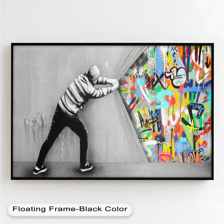 Unveiling the Chaos – Banksy Oil Painting