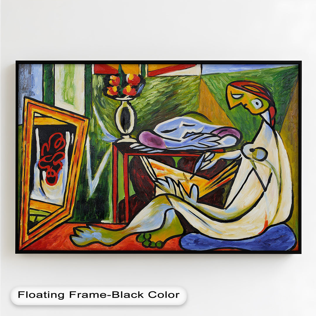 Artist and the Dream – Abstract Interior Scene Picasso Oil Painting