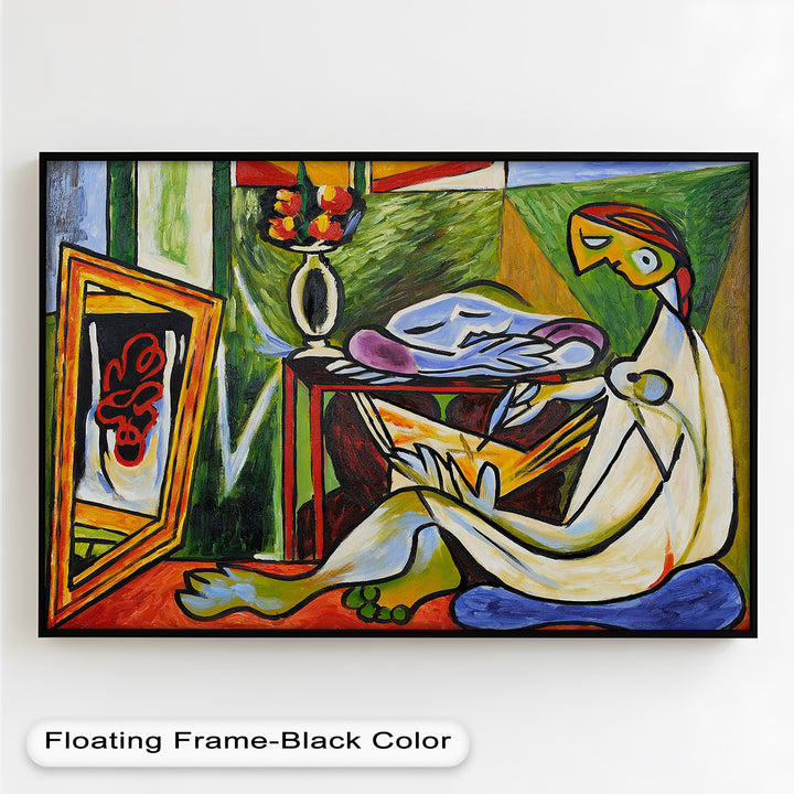 Artist and the Dream – Abstract Interior Scene Picasso Oil Painting