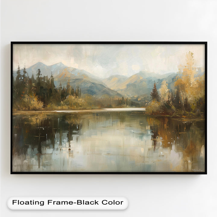 Lake Landscape – Framed Modern Oil Paintings