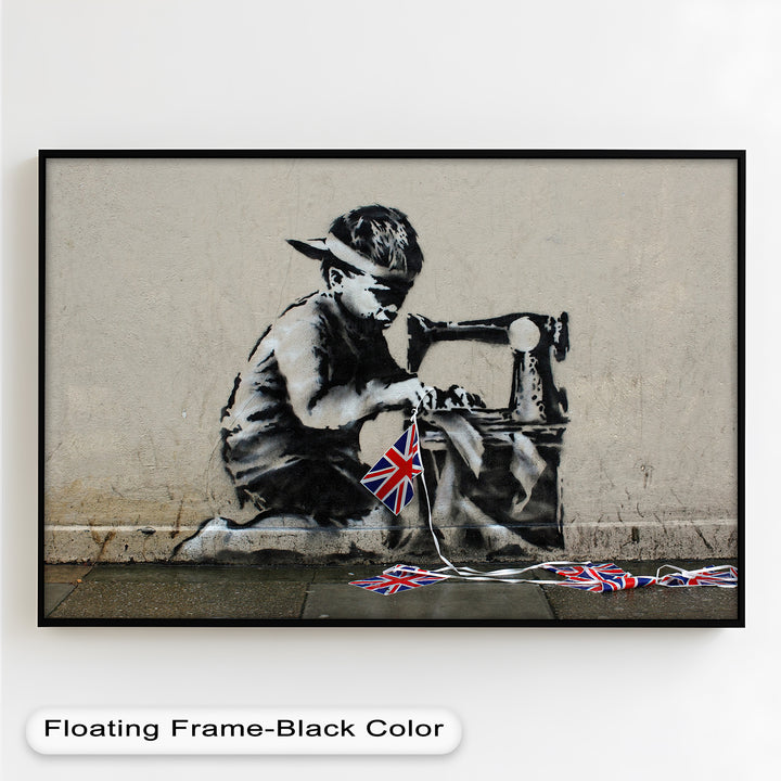 Stitched Allegiance – Banksy Oil Painting
