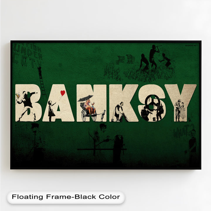 Urban Icons Collide – Banksy Tribute Oil Painting