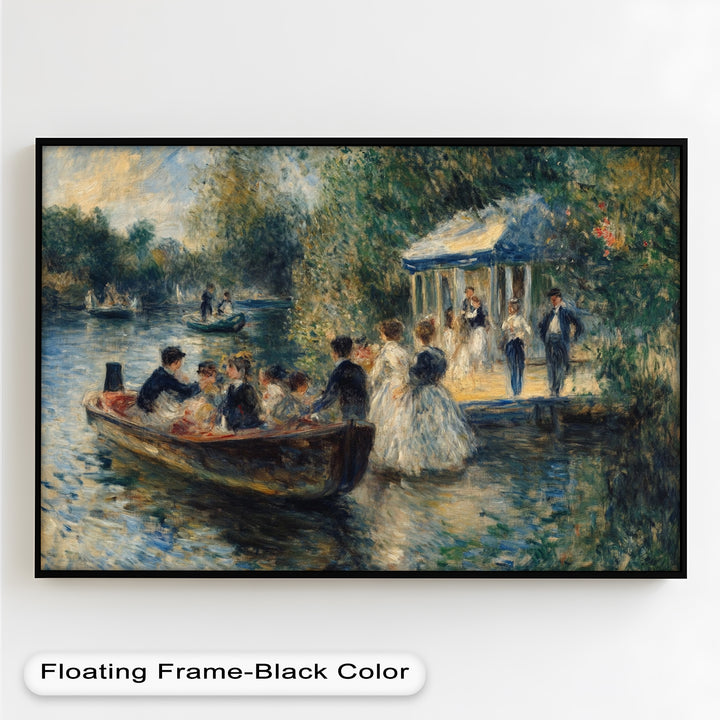 Afternoon Gathering by the River – Impressionist Oil Painting