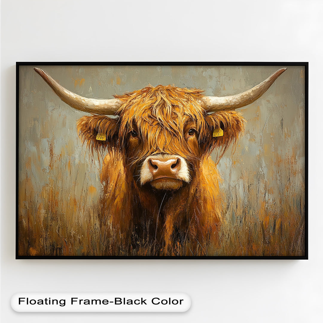 Highland Cow – Animal Oil Painting