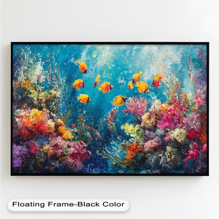 Coral Reef with Tropical Fish – Animal Oil Painting