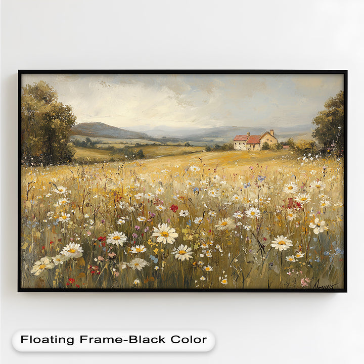Countryside Bloom – Floral Oil Painting