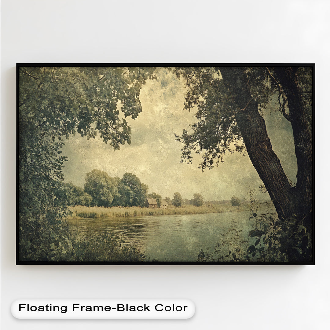Riverbank Landscape – Countryside Oil Paintings