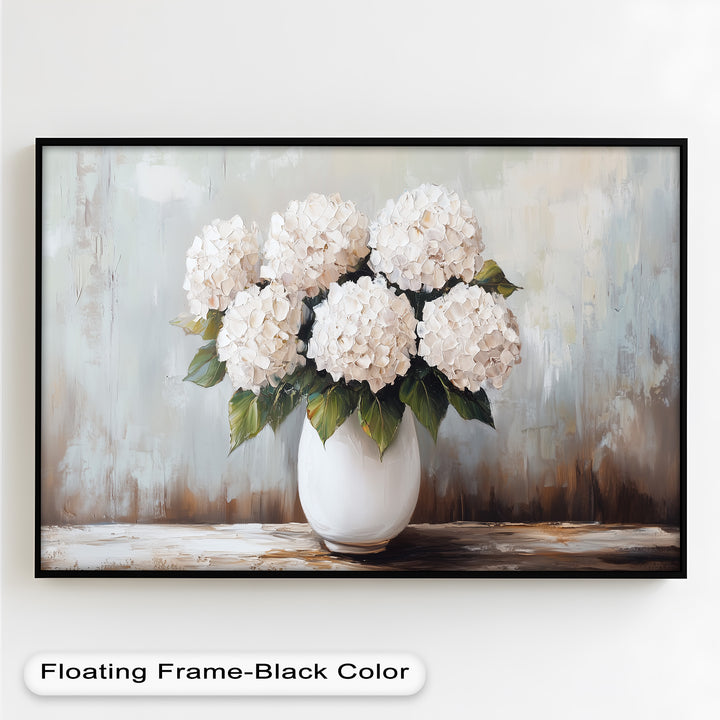 Ivory Bloom Elegance – Still Life Oil Paintings