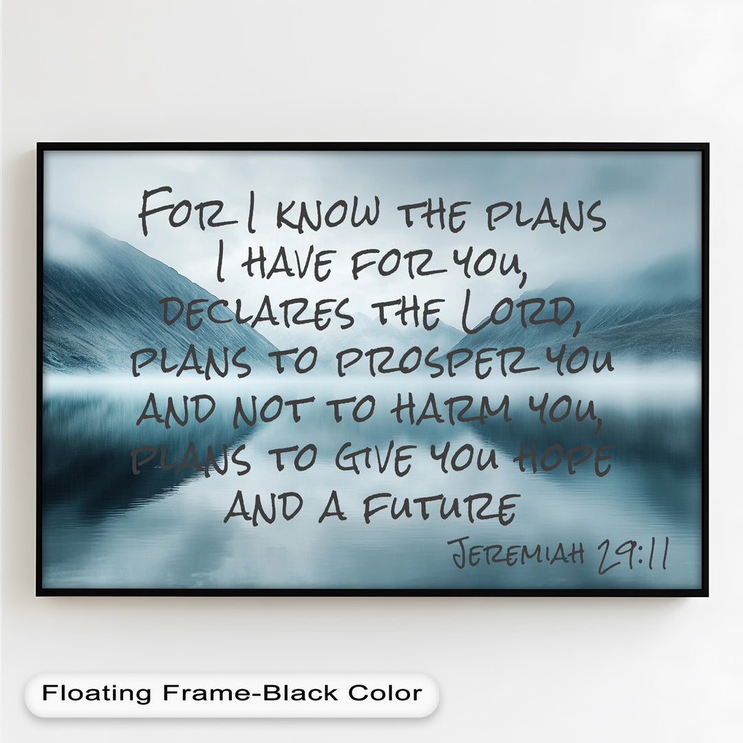Hopeful Future – Jeremiah 29:11 Bible Verse Wall Art
