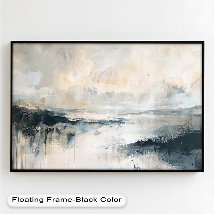Abstract Landscape Reflection – Modern Serenity Oil Painting