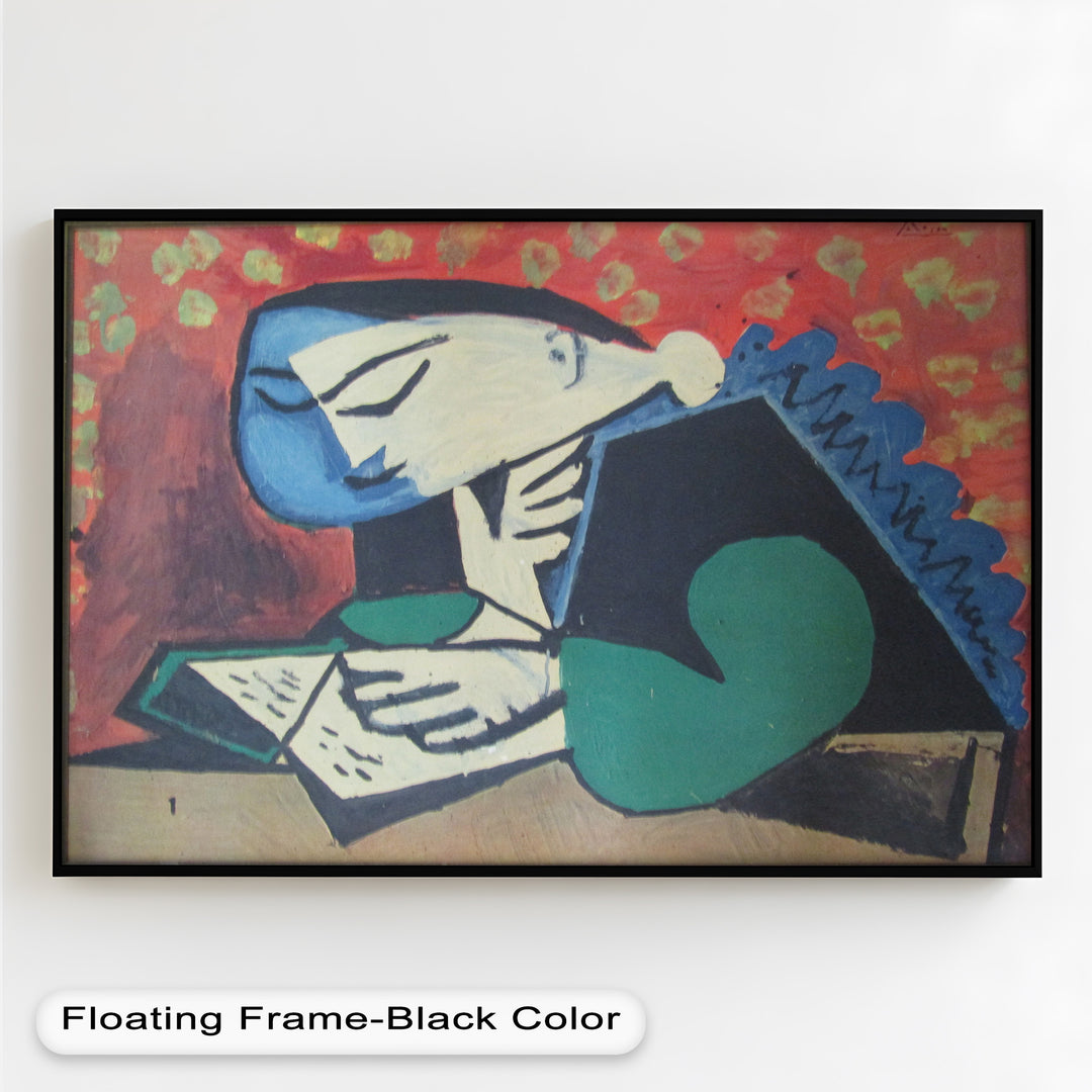 The Reader – Cubist Portrait of Quiet Focus Picasso Oil Painting