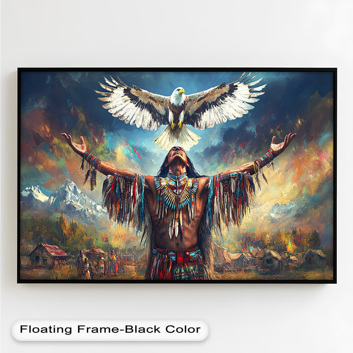 Call of the Sky – Native Ceremony Oil Painting