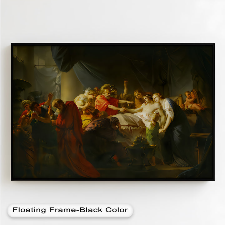 The Death of a Hero – Last Breath of Virtue Classicism Oil Painting