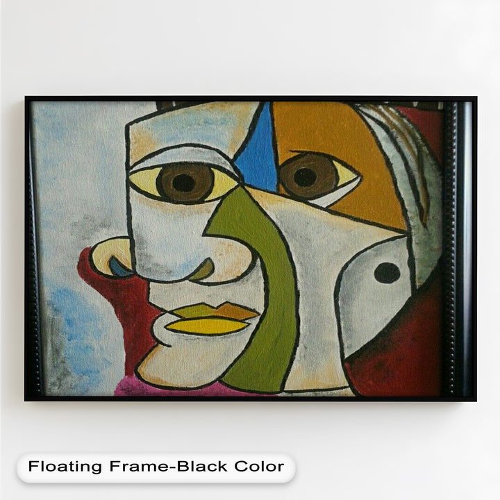 Fragmented Persona – Geometric Abstract Picasso Oil Painting