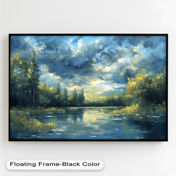 Forest River – Nature Oil Painting