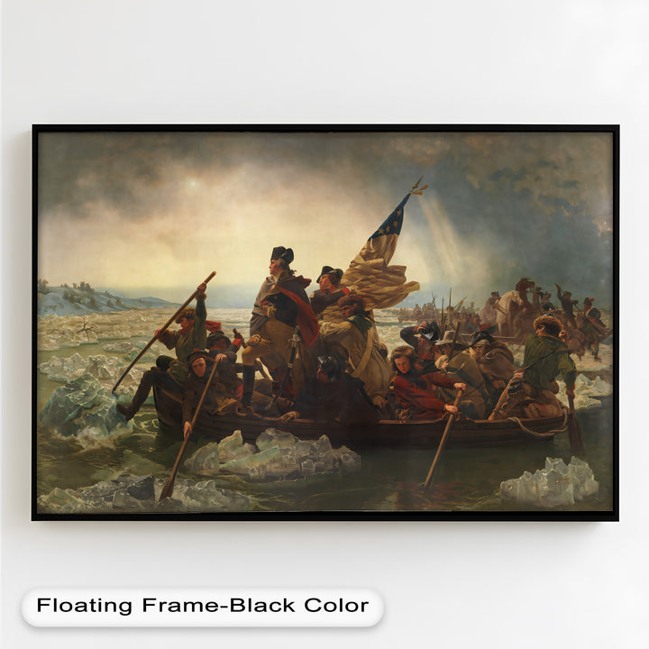 Washington's Crossing – Patriotisches Ölgemälde der Amerikanischen Revolution