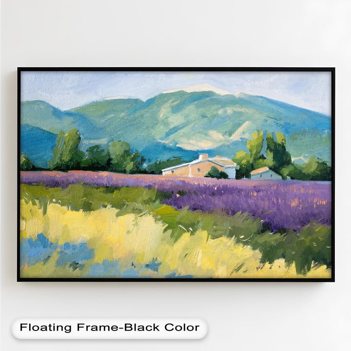 Lavender Fields in Provence – Impressionist Landscape Oil Painting